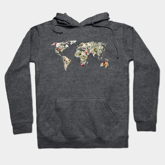 Vintage Botanical World Hoodie by BiancaGreen